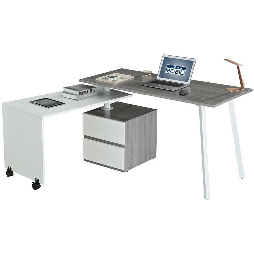 Gray Rotating Multi-Positional Desk N39819