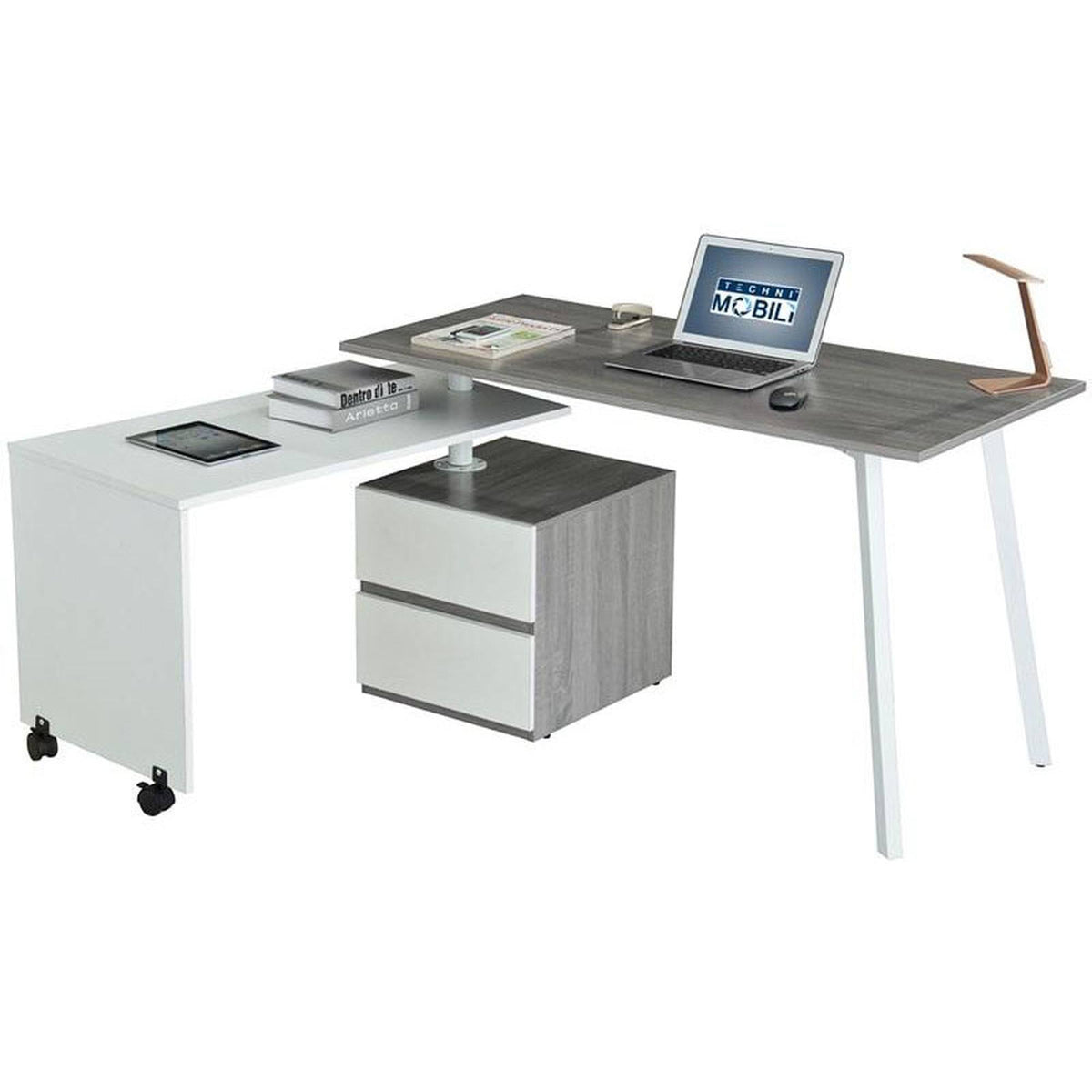 Gray Rotating Multi-Positional Desk N39819