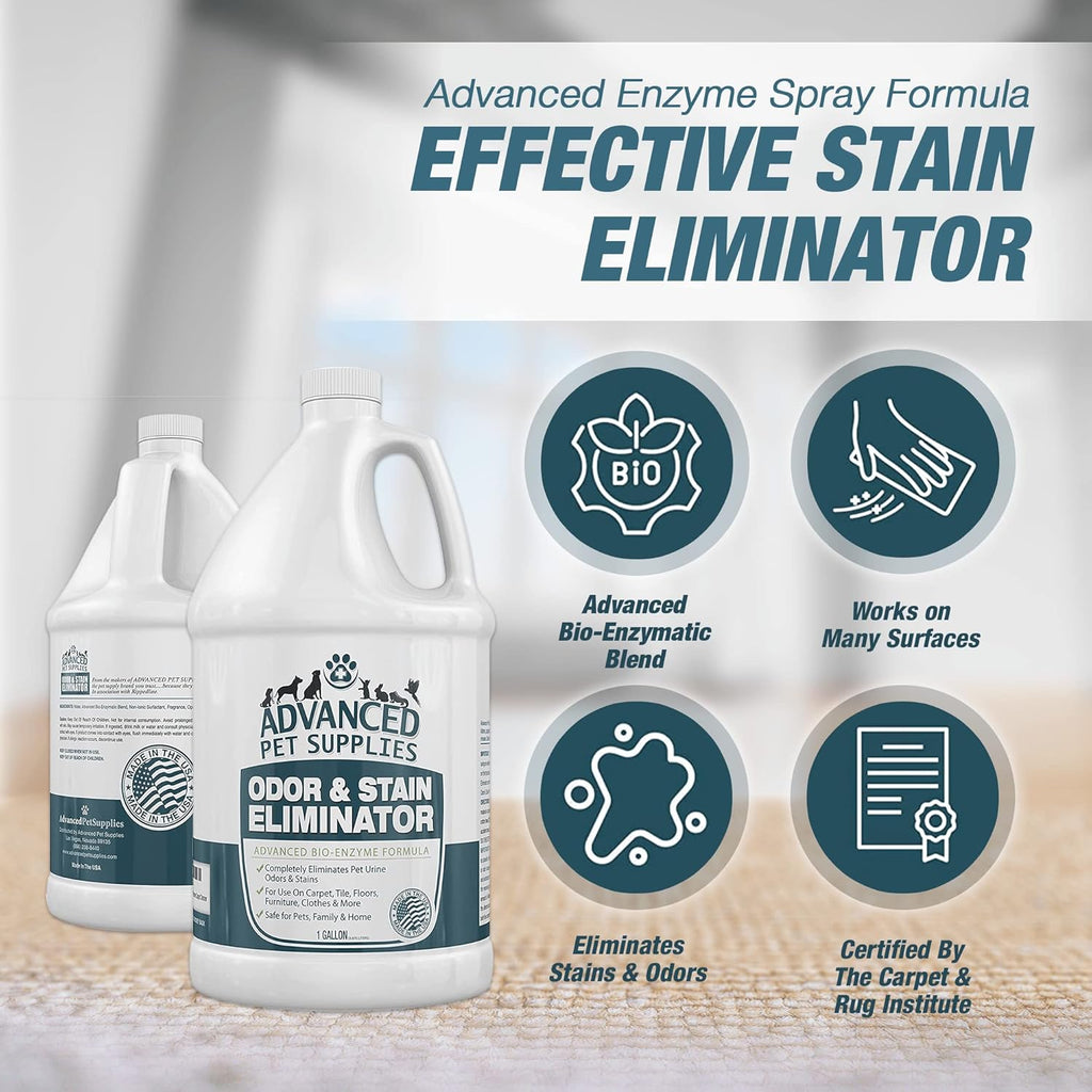 Enzyme Pet Stain and Odor Remover Carpet Cleaner, Gallon Refill Pack of 2 G66524