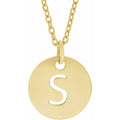 18k Yellow Gold Plated Sterling Silver Initial Necklace K798122