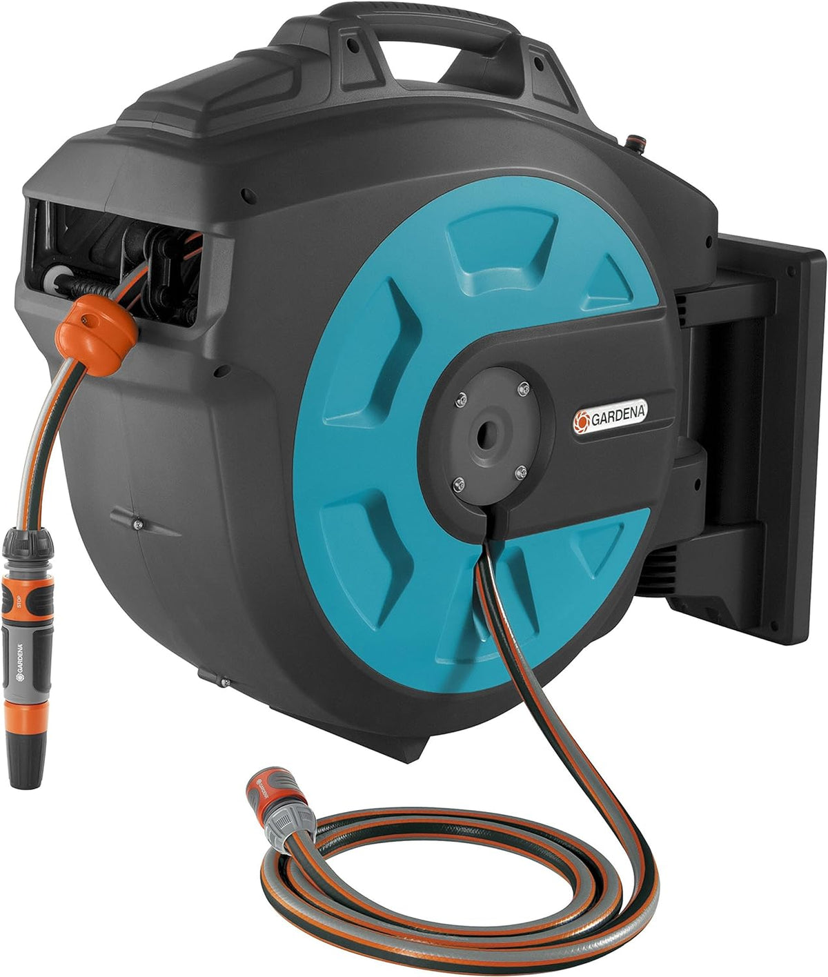 100 Foot Wall Mounted Retractable Reel with Hose Guide K542714