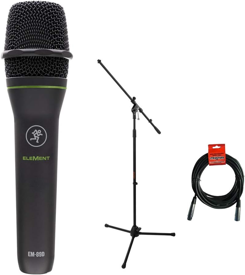 Dynamic Vocal Microphone with Tripod Stand & XLR Cable O44914
