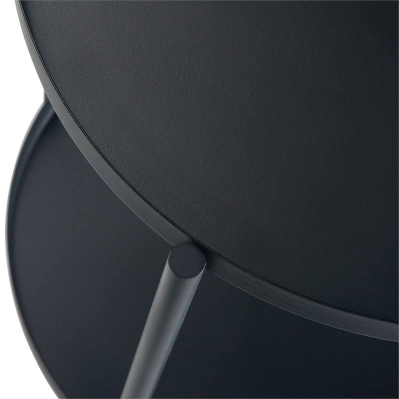 Black Metal End Table D8651