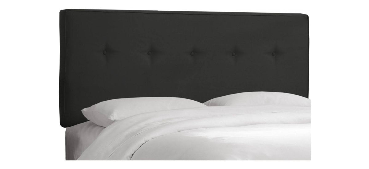 Five Button Headboard in Black M4737