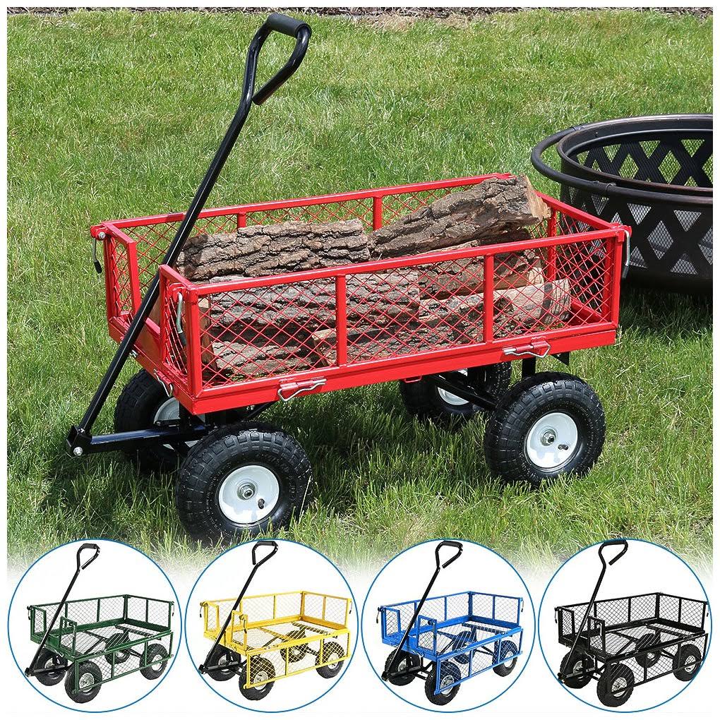 Black Steel Log Cart P146880