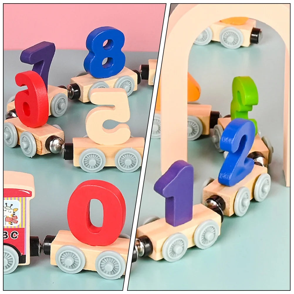 Wood Train Magnetic Toddler Toy Z605