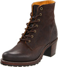 Dark Brown Lace Up Boots, Size 7.5 N672638
