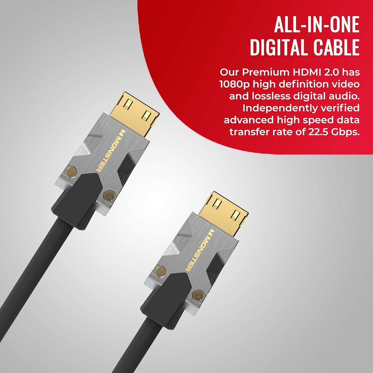 Certified Premium Ultra High Speed HDMI Cable - 2.0 4K 60Hz, 25 Gbps - 5 Meters (16.4 Ft) P128
