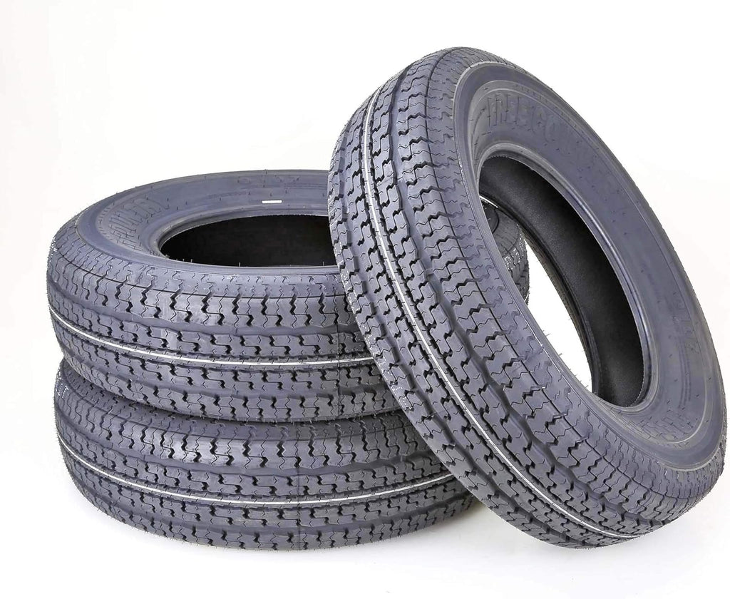 Set 3 Trailer Tires ST175/80R13 6PR Load Range C with Scuff Guard X900