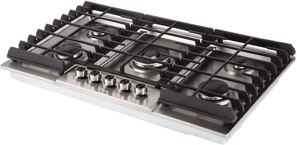 Stainless Steel 5 Burners 36 Inch Gas Range Cooktop K116