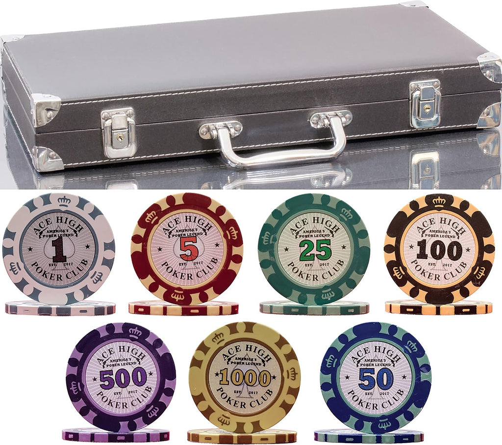 500 Piece Clay Poker Set with Reinforced Case B25144