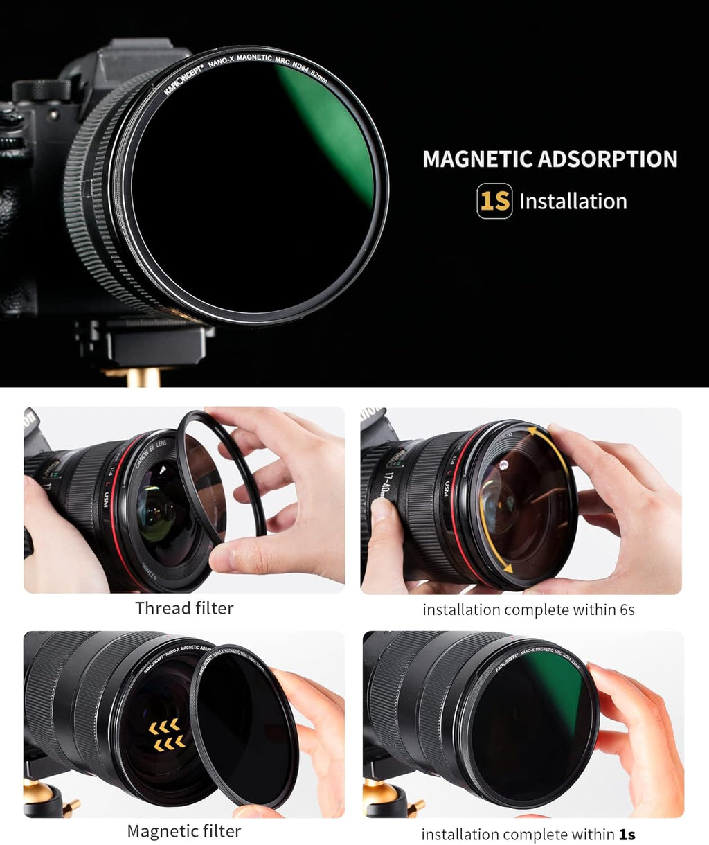 55mm Magnetic ND64 Lens Filter Pack of 2 M3332
