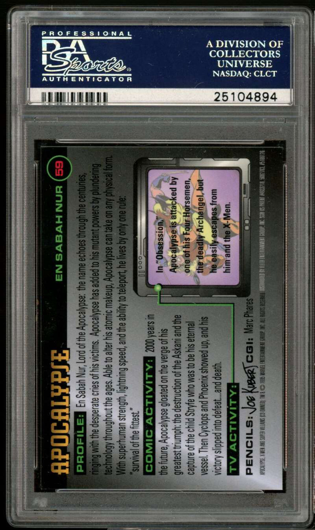 PSA 10 X-Men Card A379638