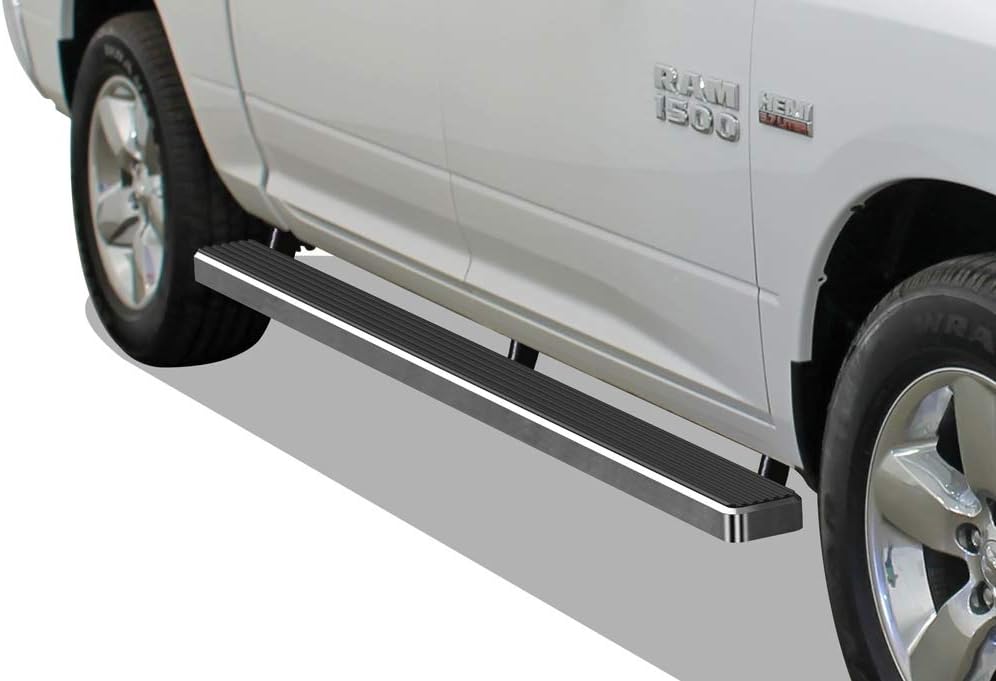 Black 6in Running Boards for Ram 1500 2009-2018 Crew Cab & Ram 2500 3500 2010-2022 I945153