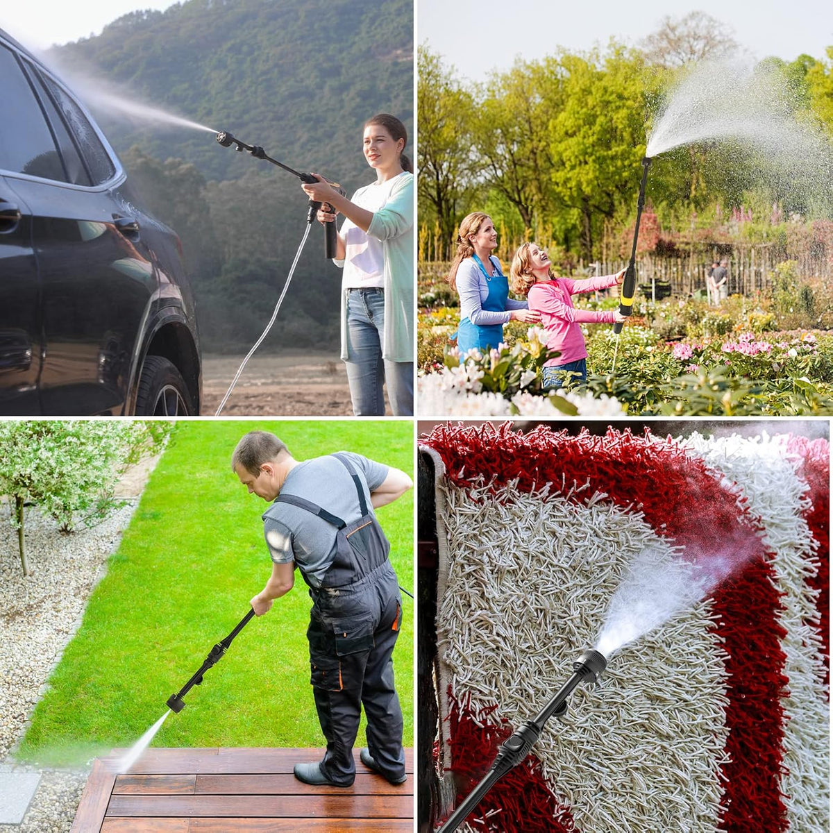 Cordless Pressure Washer with Jump Starter Battery Pack V98040