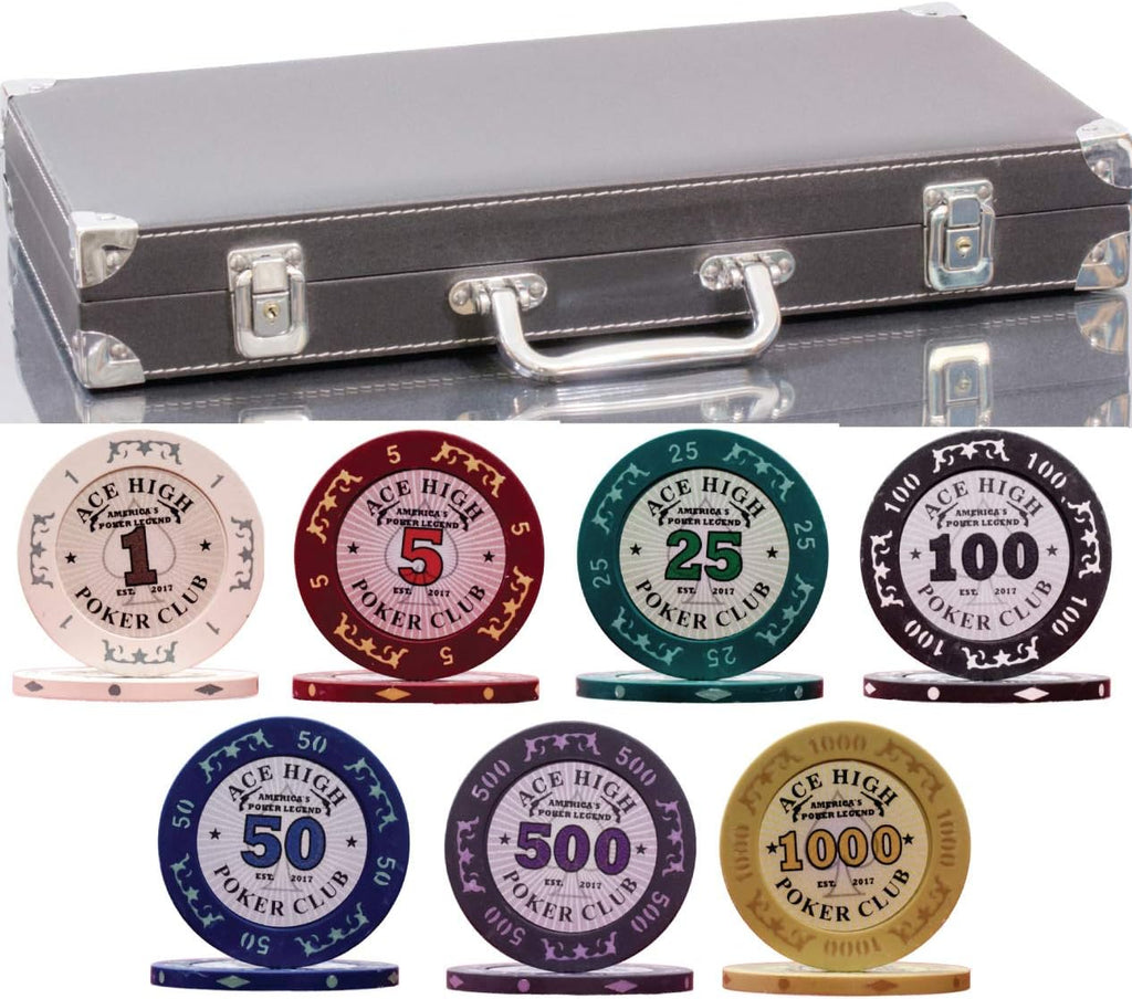 500 Piece Clay Poker Set with Reinforced Case B25144