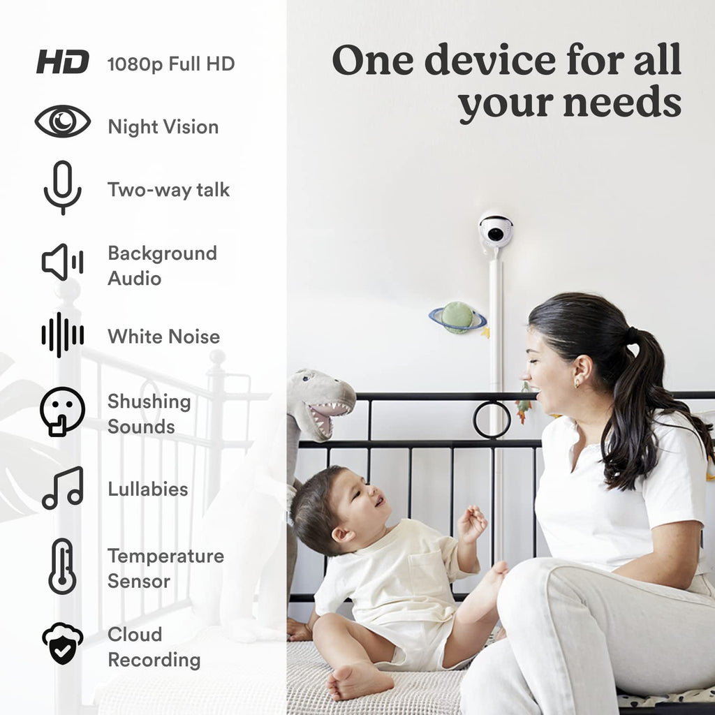 1080P Full HD WiFi Baby Monitor with Night Vision and Two Way Talk U4870