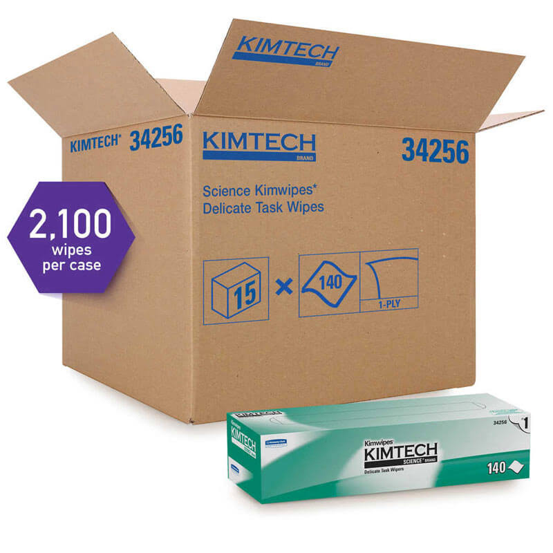 Kimwipes Delicate Task Wipers, White, Case of 15 boxes K48147