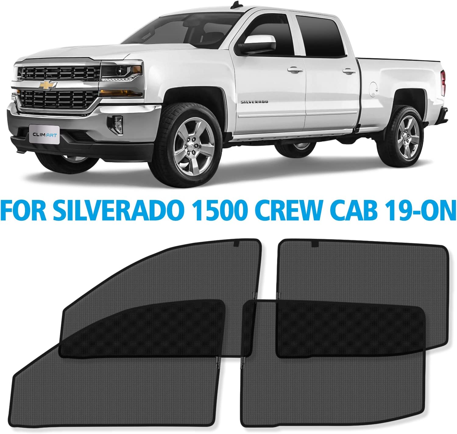 Magnetic Car Window Sunshade 4 Pc. Set V9973