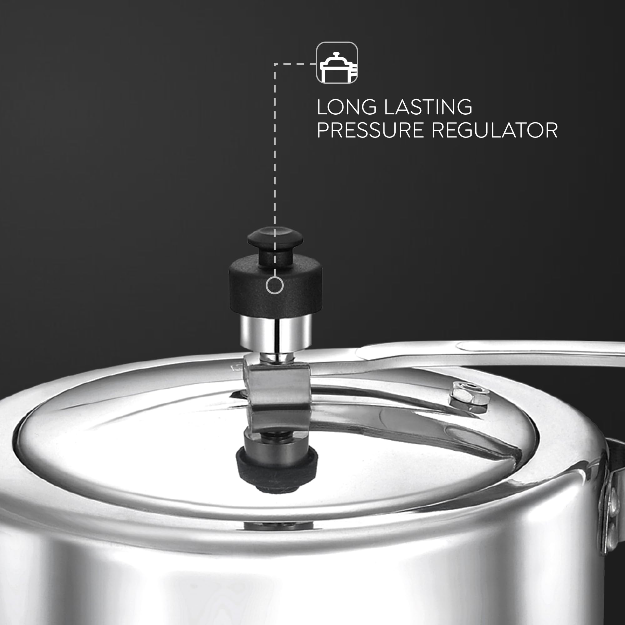 Deluxe 5 L Induction Bottom Pressure Cooker (Aluminium) Y717120
