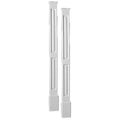 Polyurethane Double Panel Pilasters with Plinth - Pair V655