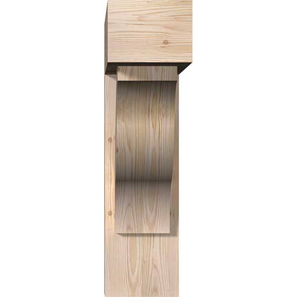 Douglas Fir Smooth Bracket with Offset Brace R587372
