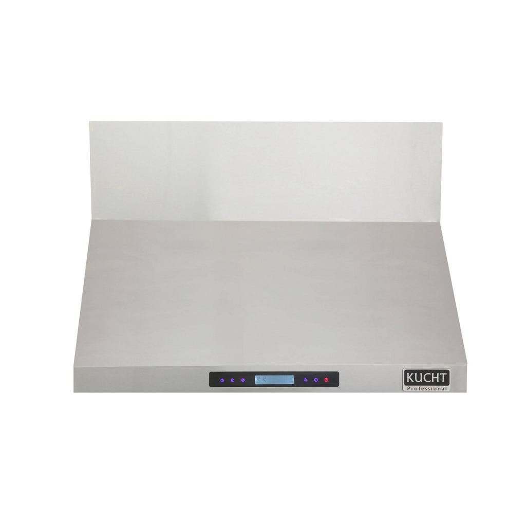 36x22 Wall Mount Range Hood with 900 CFM Stainless Steel Baffle Filters and LED Lighting C8589
