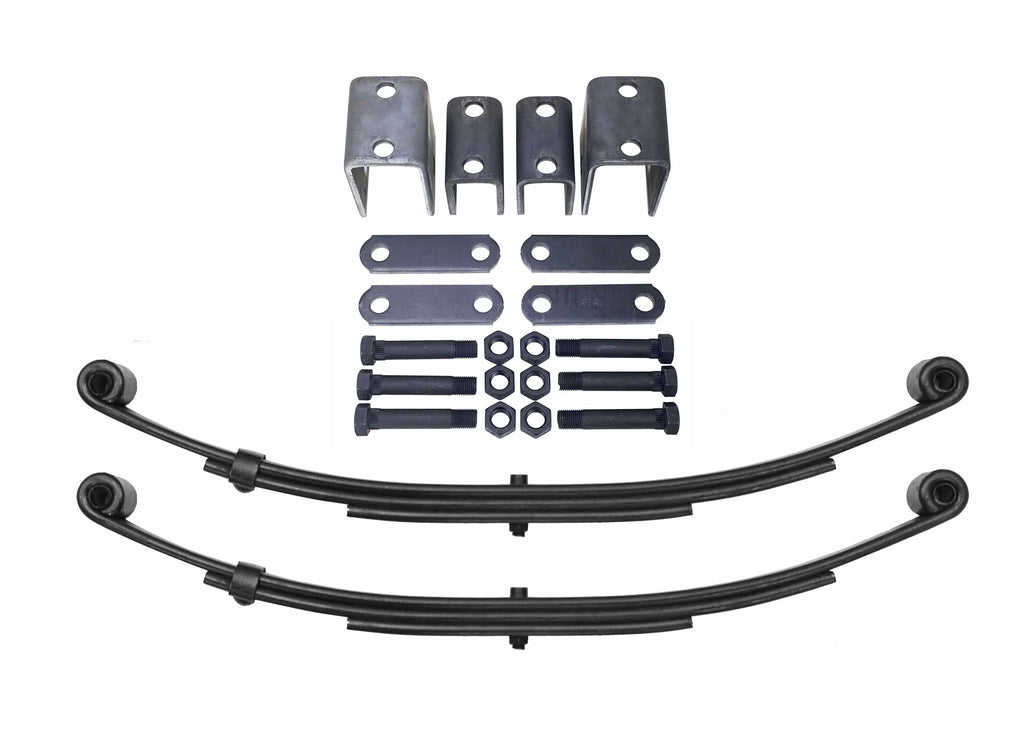 4000lbs Single Trailer Axle Suspension Kit with Leaf Springs & Hanger Kit W1350