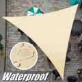 Beige Triangle Waterproof Sun Shade Sail Canopy J8987