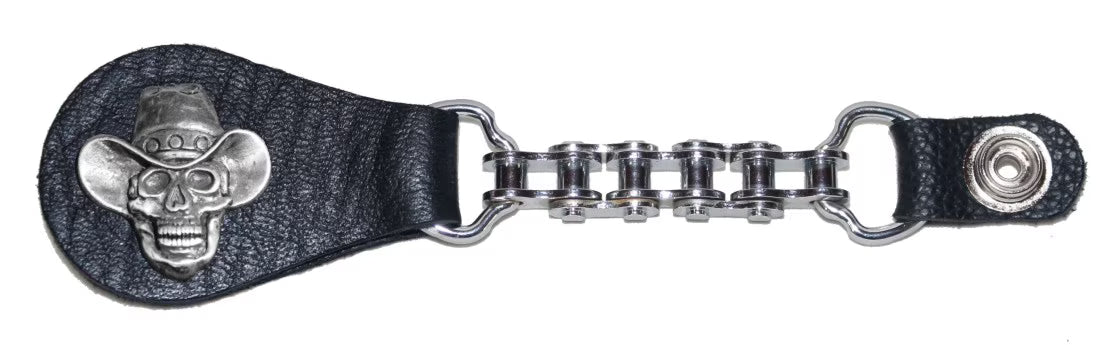 Cowboy Skull Bike Chain Vest Set B805