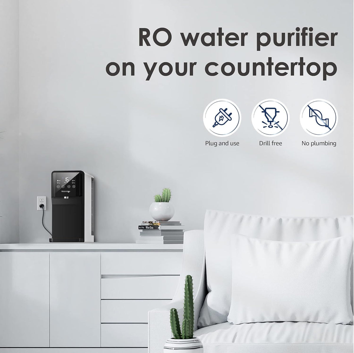 Countertop Reverse Osmosis Water System, 4-Stage RO Filter L430