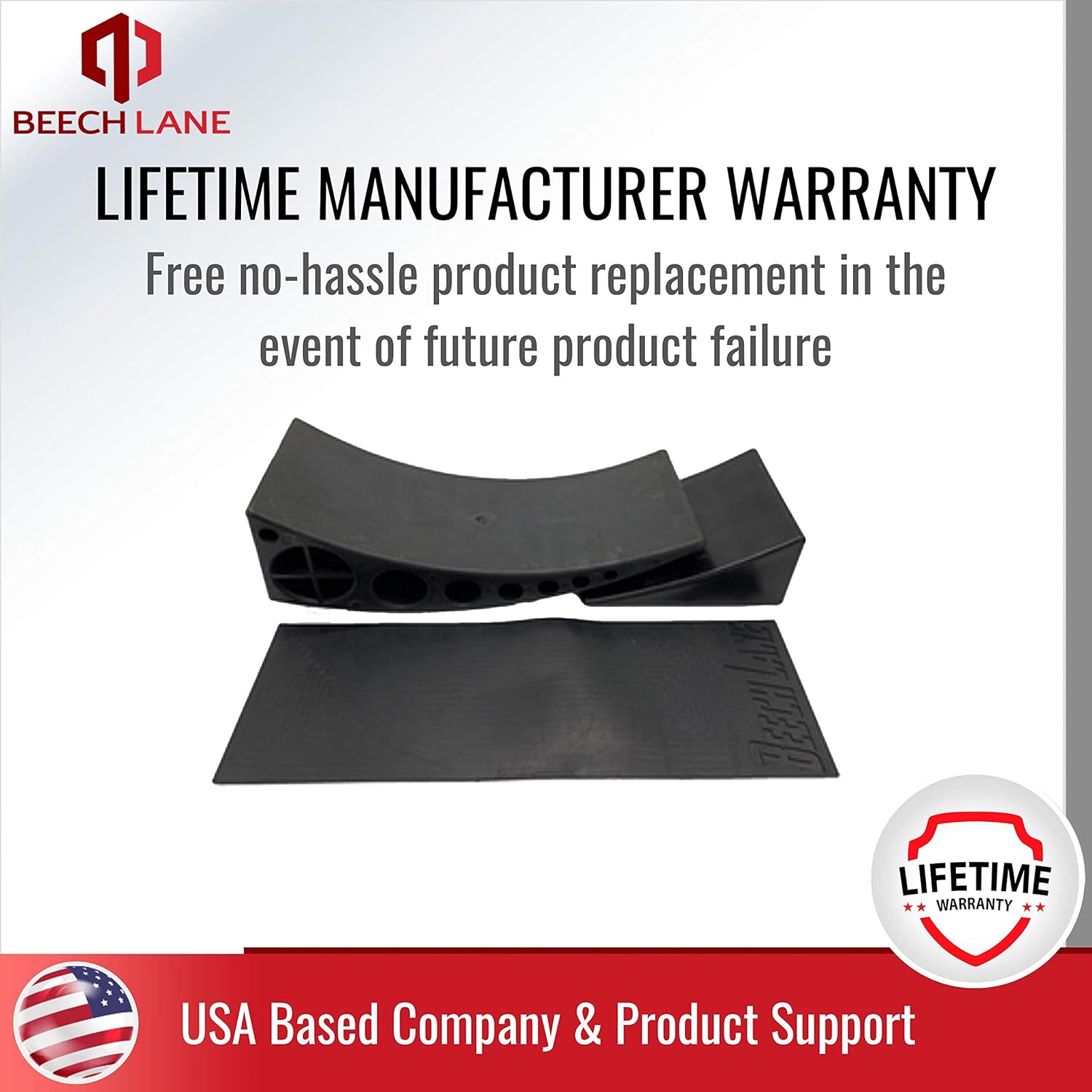 Camper Leveler 1 Pack with Curved Leveler, Chock, and Rubber Grip Mat O793