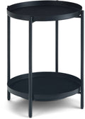Black Metal End Table D8651