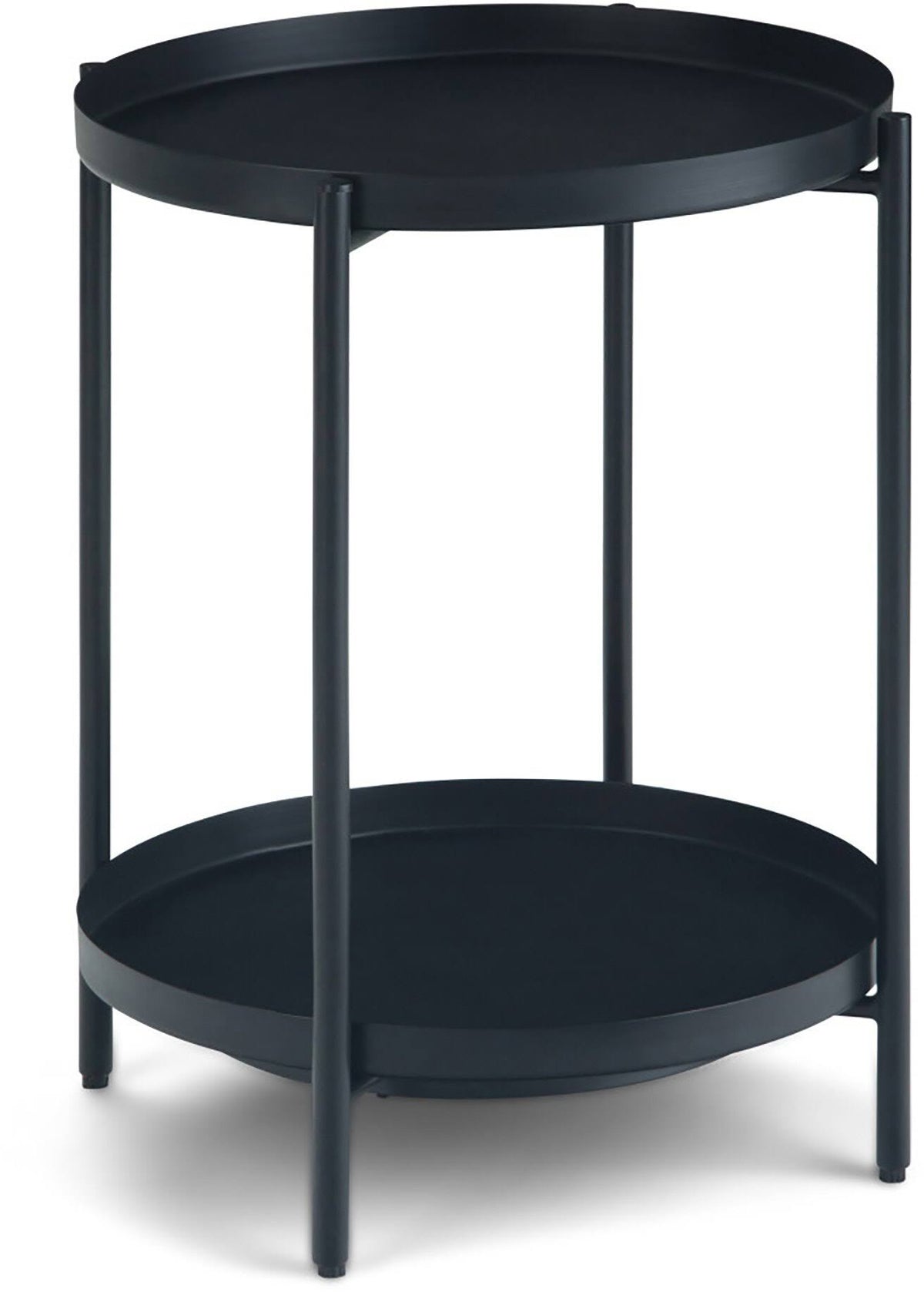 Black Metal End Table D8651