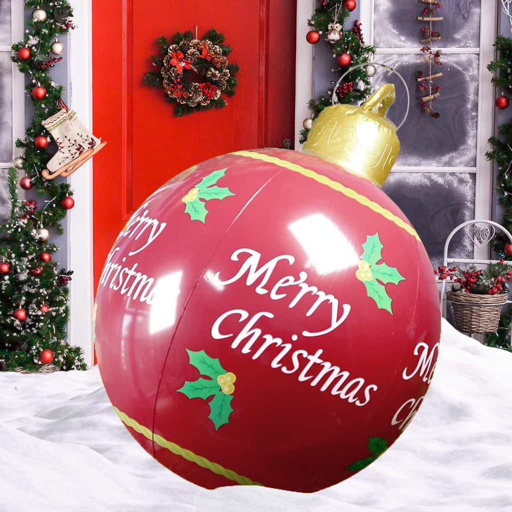 Outdoor Christmas Inflatable Ball PVC 23.6Inch with Pump Z872