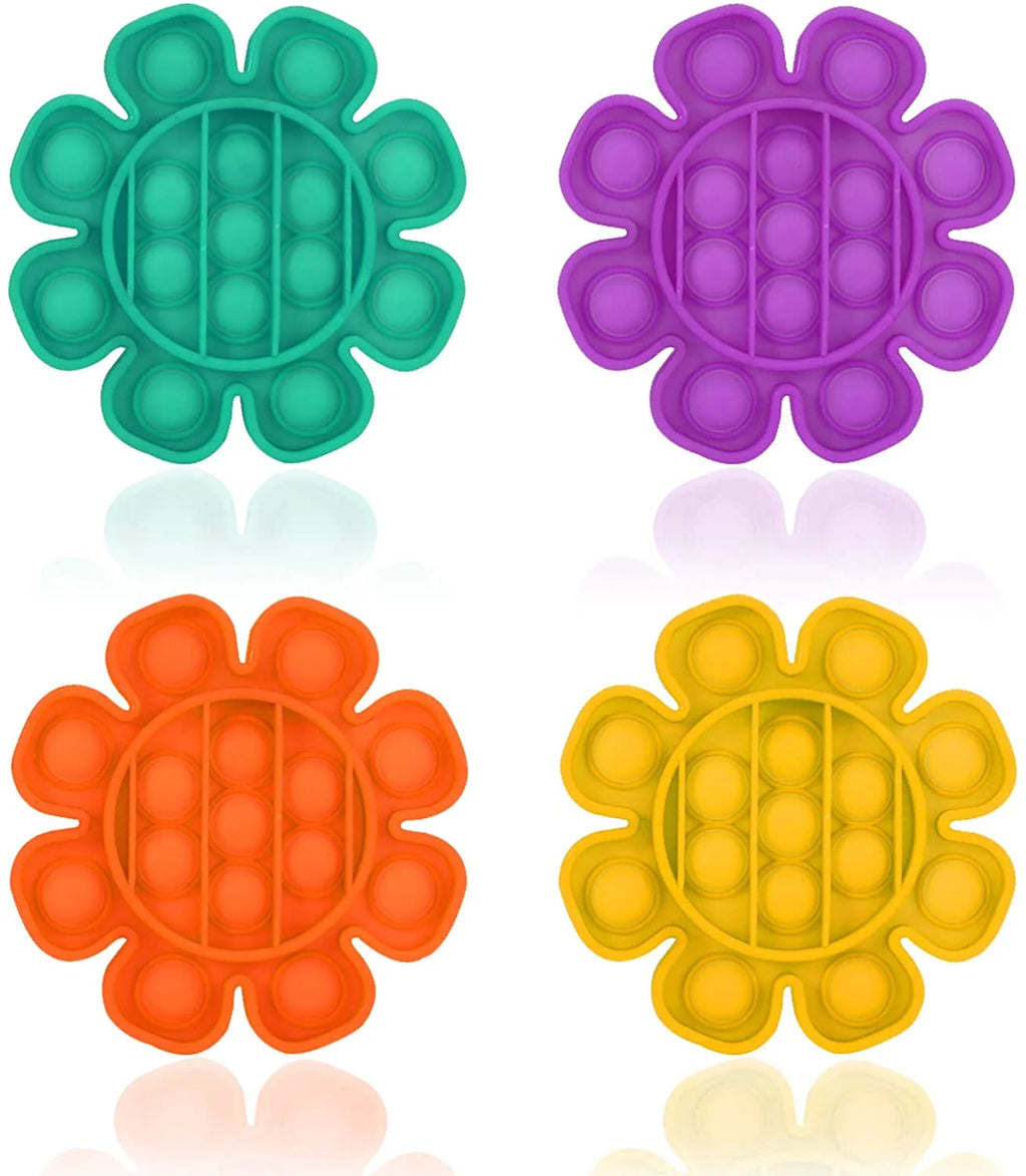 4 Pcs Silicone Push Pop Bubble Fidget Sensory Toy I968