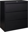 3 Drawer Metal Lateral File Cabinet with Lock W1004