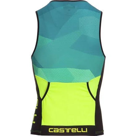 Blue/Yellow Fluo Men&s Top J2276